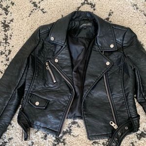 Members Only vegan leather Moto jacket
